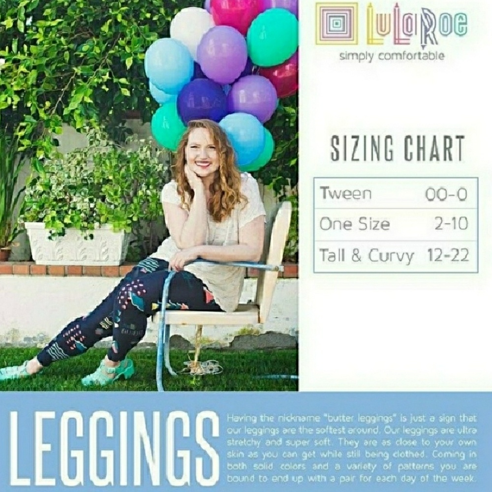 LuLaRoe Tall & Curvy Leggings. - Picture 7 of 8